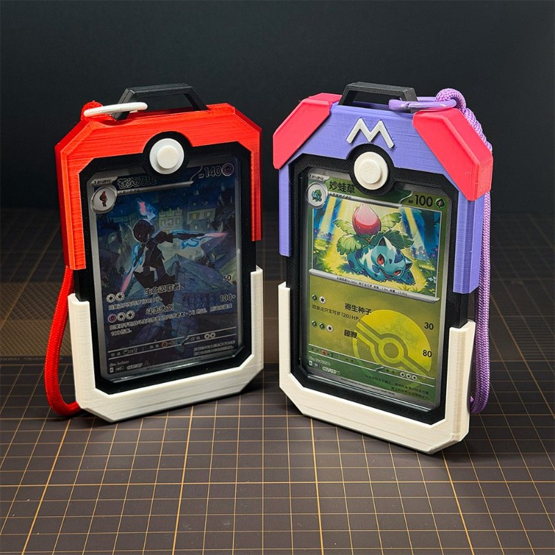 Board Game Japan - ポケボール垂直カードホルダートランプカードカバーポケモンボードゲーム用IDトレーディングフォルダーフォトポーチキット保護カバー