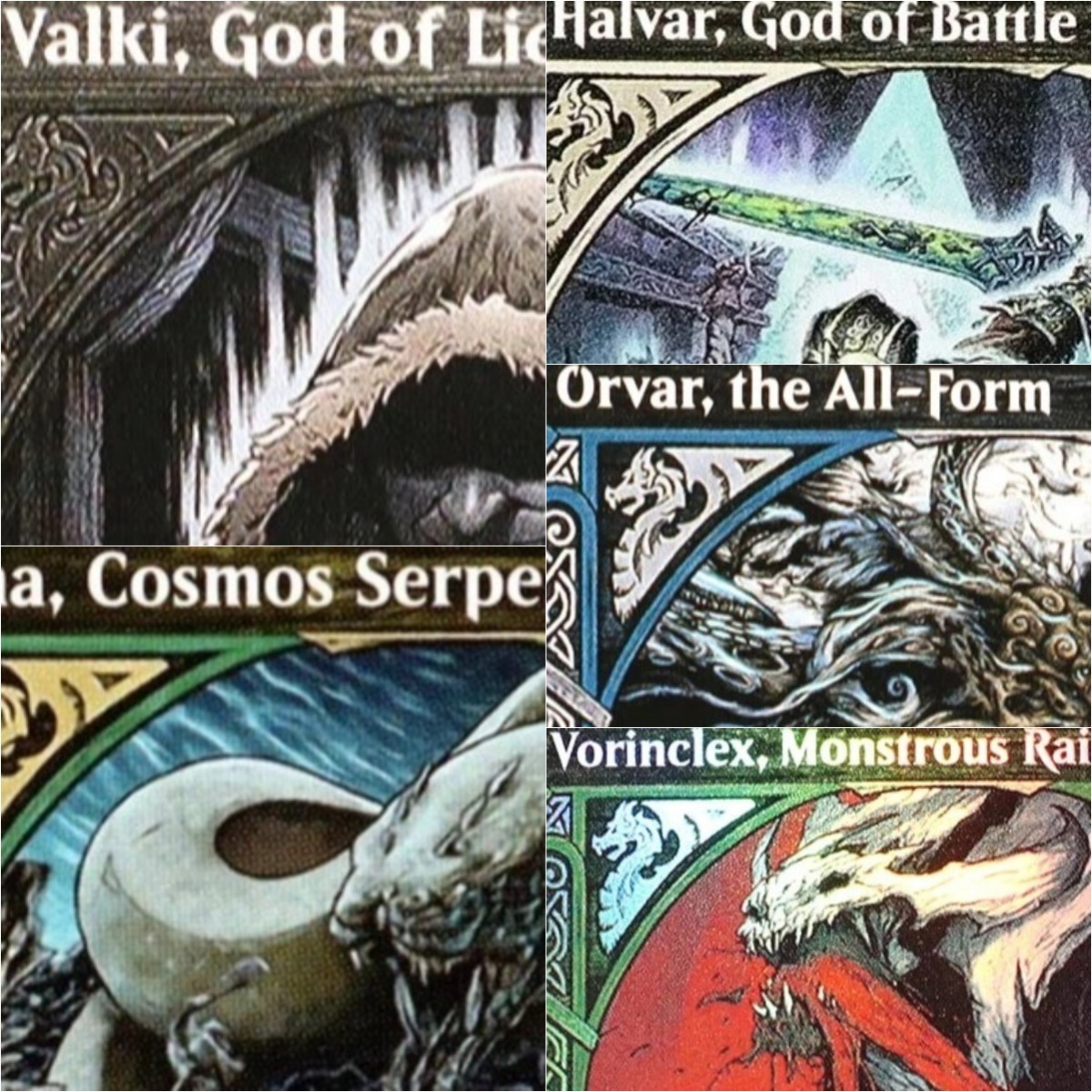 Board Game History - エシカ、木の神 / ハルヴァル、戦の神 TCGプロキシカード ゲーム品質 プロキシボード