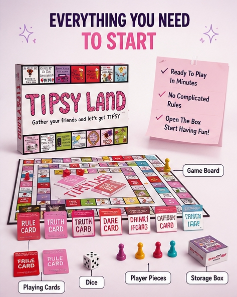 ティプシーランドのパーティーギフト、ボードゲーム、友達と楽し - Board Game Land のレビューと価格