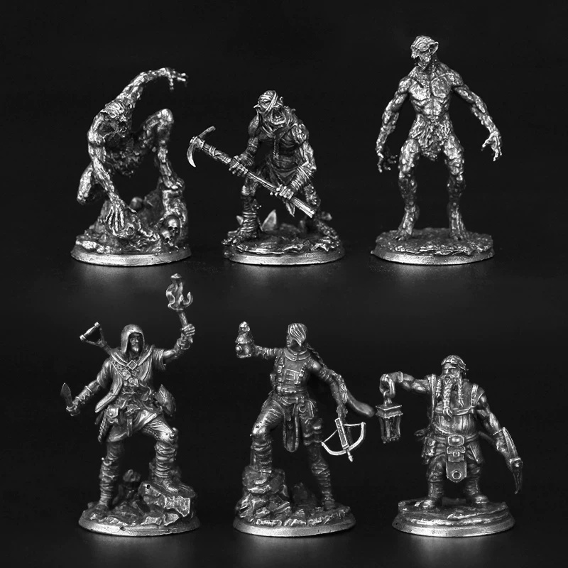 金属キュプロニッケル兵士ミニチュアアクションフィギュアボード - Board Game Movie のレビューと価格