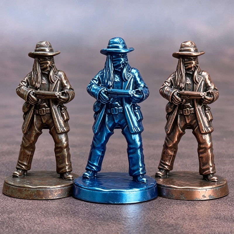 ワイルドウェストカウボーイ白銅ミニチュア金属製置物卓上ウォー - Board Game Movie のレビューと価格