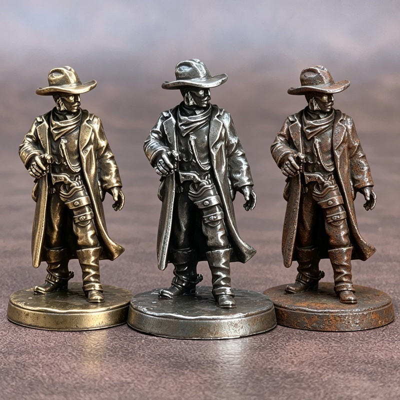 ワイルドウェストカウボーイ白銅ミニチュア金属製置物卓上ウォー - Board Game Movie のレビューと価格