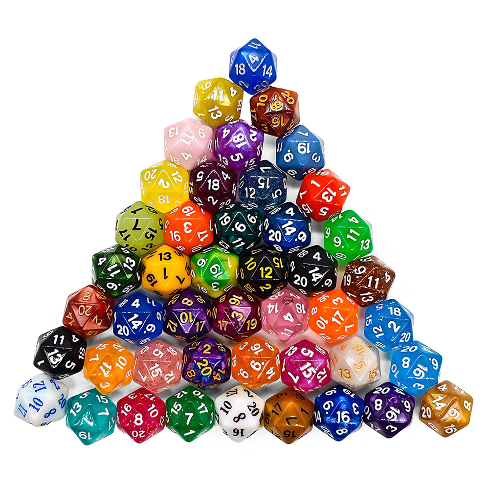60個入り多面ダイスミックスカラー人気アクリルKTV楽しいダ - Board Game Land のレビューと価格