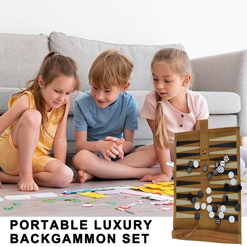 ポータブルバックギャモンゲームセット、旅行戦略、小型 - Board Game Zenith のレビューと価格