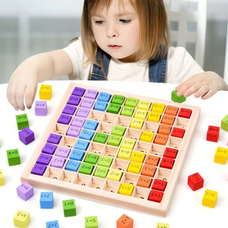 モンテッソーリ教育玩具 木製掛け算盤ゲーム 掛け算表 数学  - Board Game Land のレビューと価格