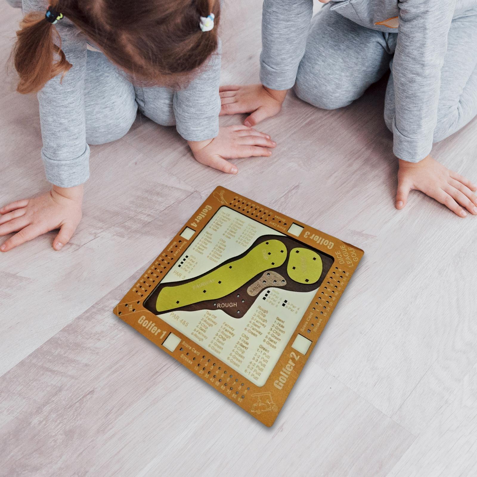 ゴルフボードゲーム インタラクティブ木製ダイステーブルパズル - Board Game Land のレビューと価格